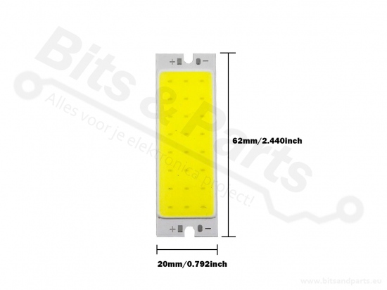 LED Balkje COB 12V / 5W high power wit